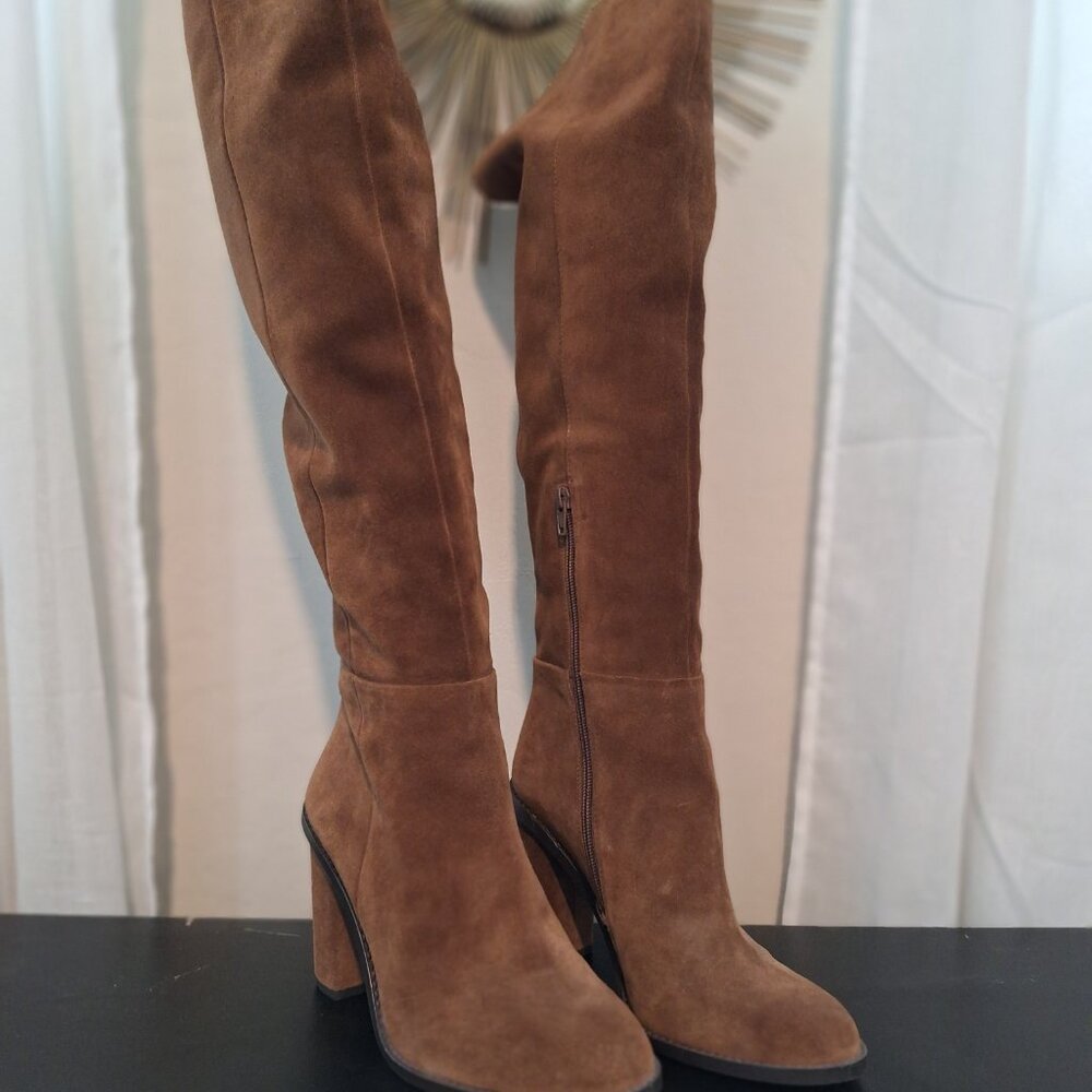 Gianni Bini Barrine Suede Over-The-Knee Boots